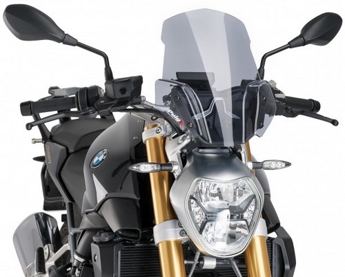 Puig 9507J Windschutzscheibe New Generation Sport Plus – Mattschwarz, ABS, Für Yamaha MT-07 (ab 18) & MT-09 (17-19)